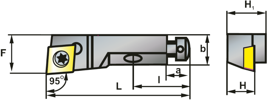 SCLCL 10CA09 vyvrtávací tyč